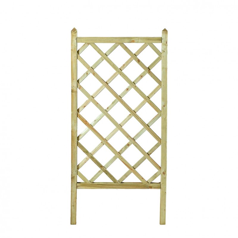 Wooden planter trellis