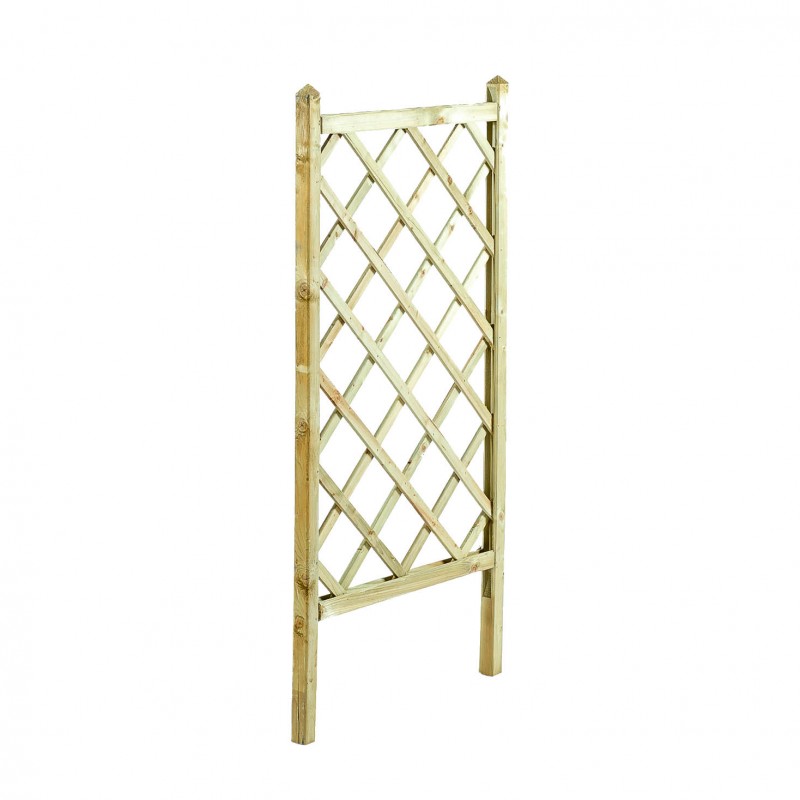 Wooden planter trellis