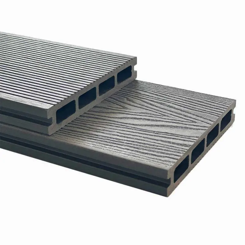 3D WPC decking board 2,5 x 15 x 360cm - dark grey