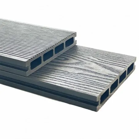 3D WPC decking board 2,5 x 15 x 360cm - light grey