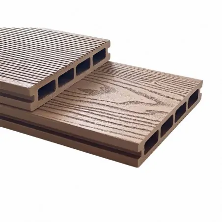 3D WPC decking board 2,5 x 15 x 360cm - light brown