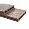 3D WPC decking board 2,5 x 15 x 360cm - light brown