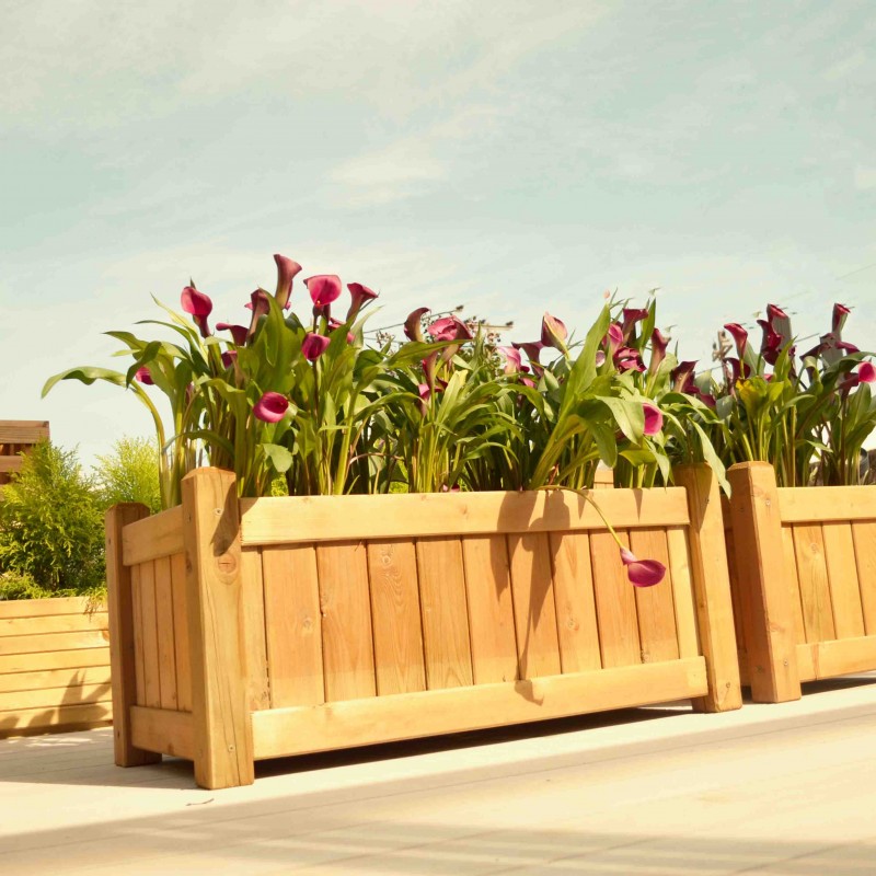 Wooden planter