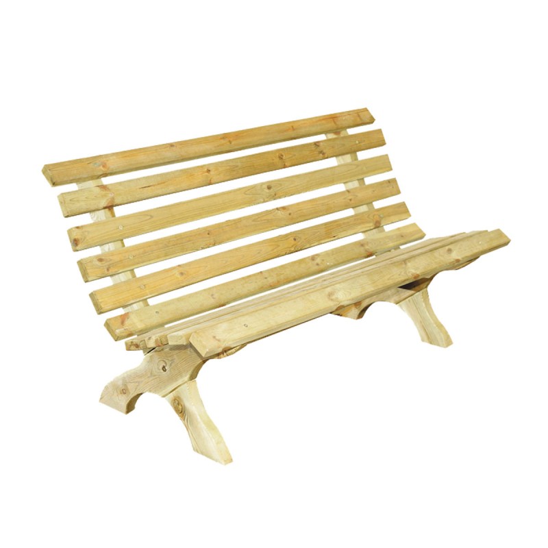 Wooden garden bench