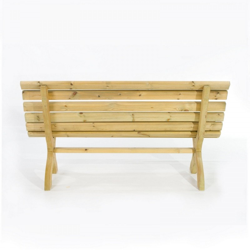 Wooden garden bench