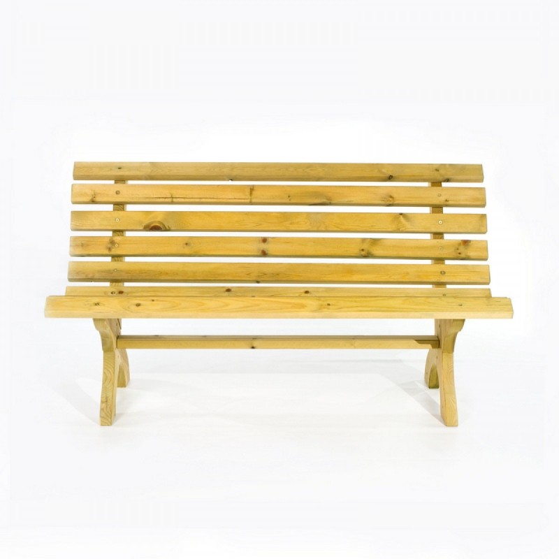 Wooden garden bench