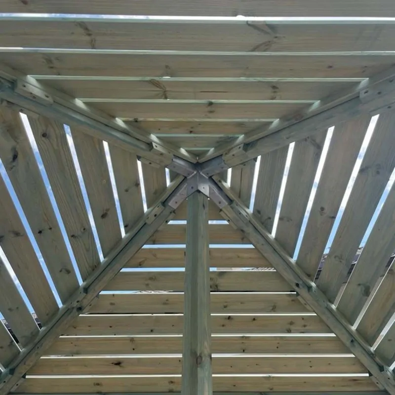 Wooden beach umbrella 200 x 200cm