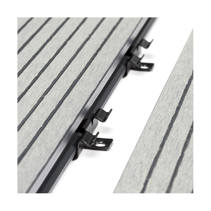 Composite decking clip black inox