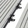 Composite decking clip black inox