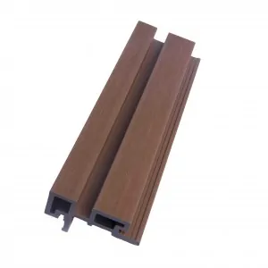 L trim for gladding 3D 4,6 x 8,9 x 290cm - brown
