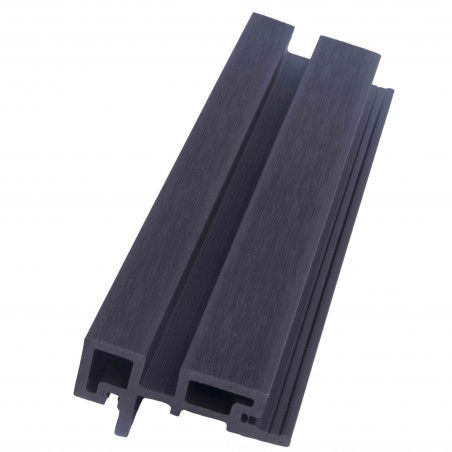 L trim corner for gladding 3D 4,6 x 8,9 x 290cm | dark grey