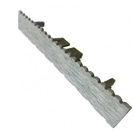 WPC striped ending caps 2,4 x 14,6cm - light grey