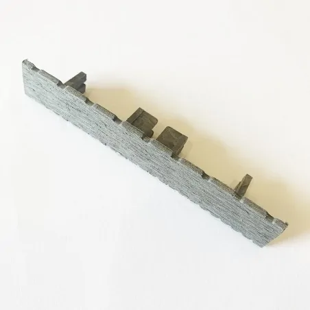 WPC striped ending caps 2,4 x 14,6cm - light grey