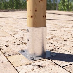 round post base with baseplate