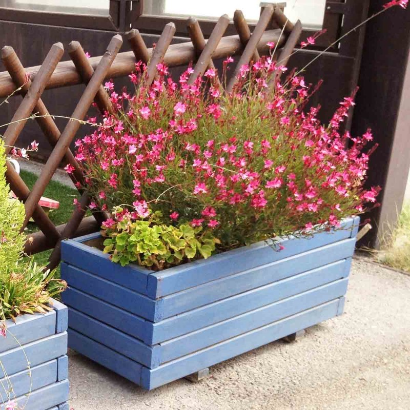 Custom made rectangular flower planter