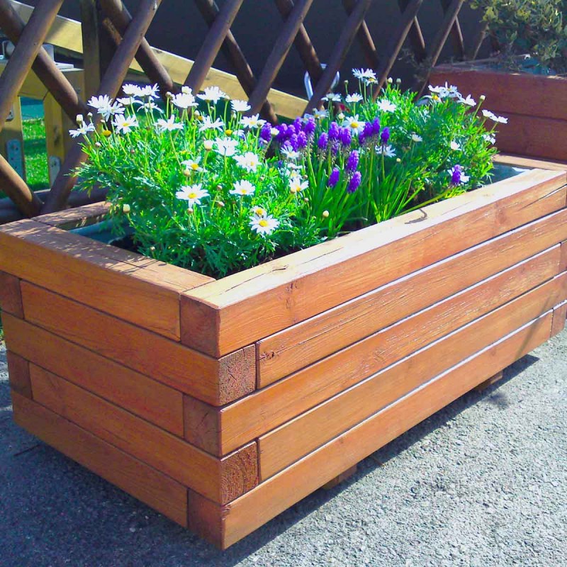 Custom made rectangular flower planter | by post 7 x 7cm