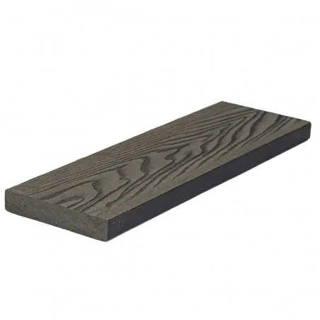 3D WPC solid end cover board 1,7 x 9 x 360cm - light grey