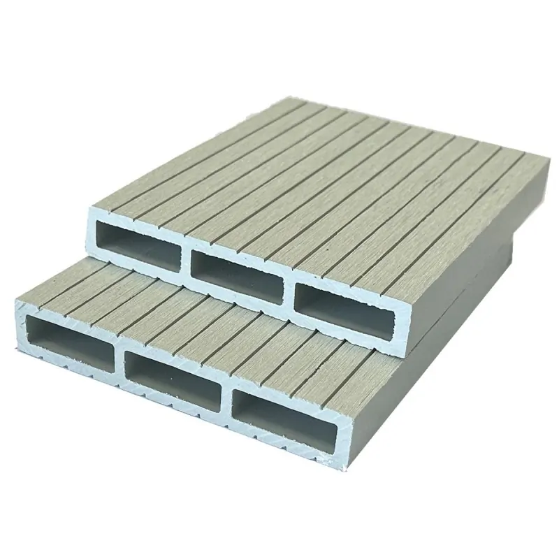 WPC striped fencing board 2 x 12 x 360cm - off white