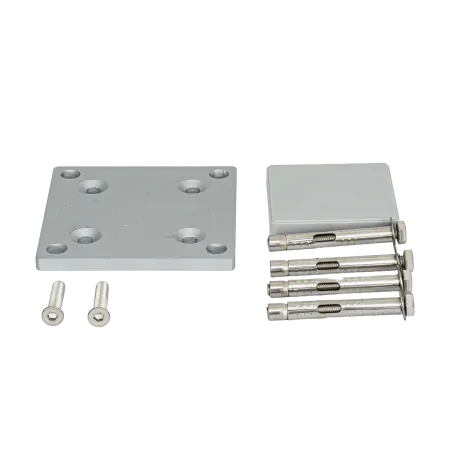 Post cap and base kit for anodized aluminum post