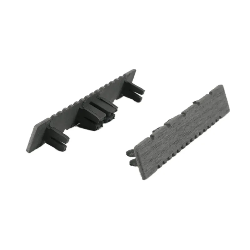 WPC striped ending caps 2,4 x 14,6cm - light grey