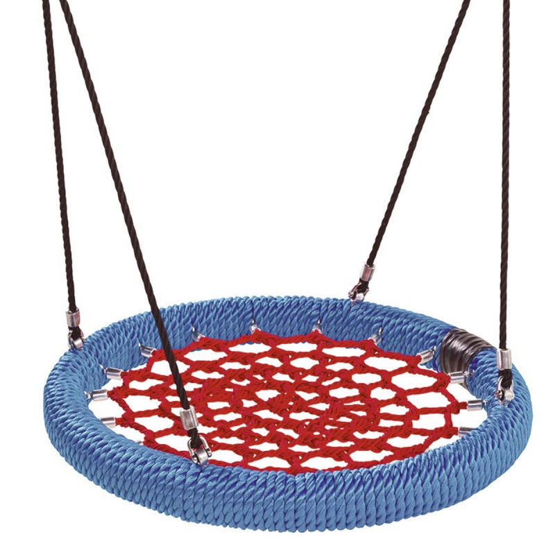 Nest swing made of armed rope