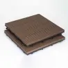 WPC decking tiles 30 x 30cm - brown