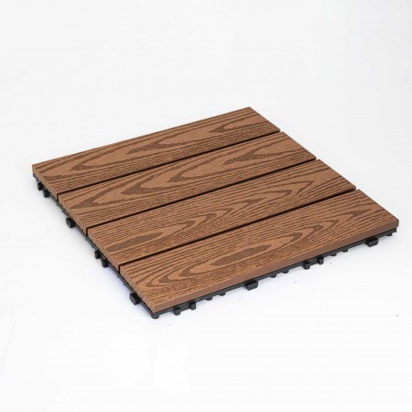 WPC decking tile WOOD 30 x 30cm |coffee