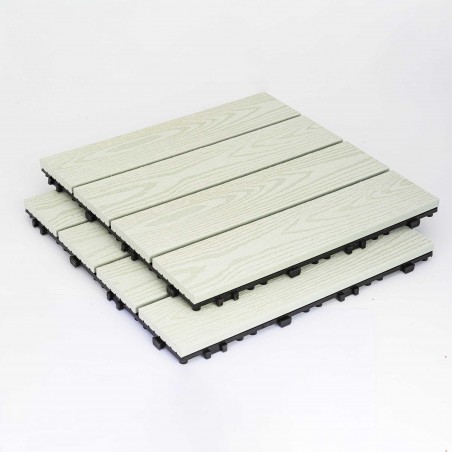 WPC decking tile WOOD 30 x 30cm |off white