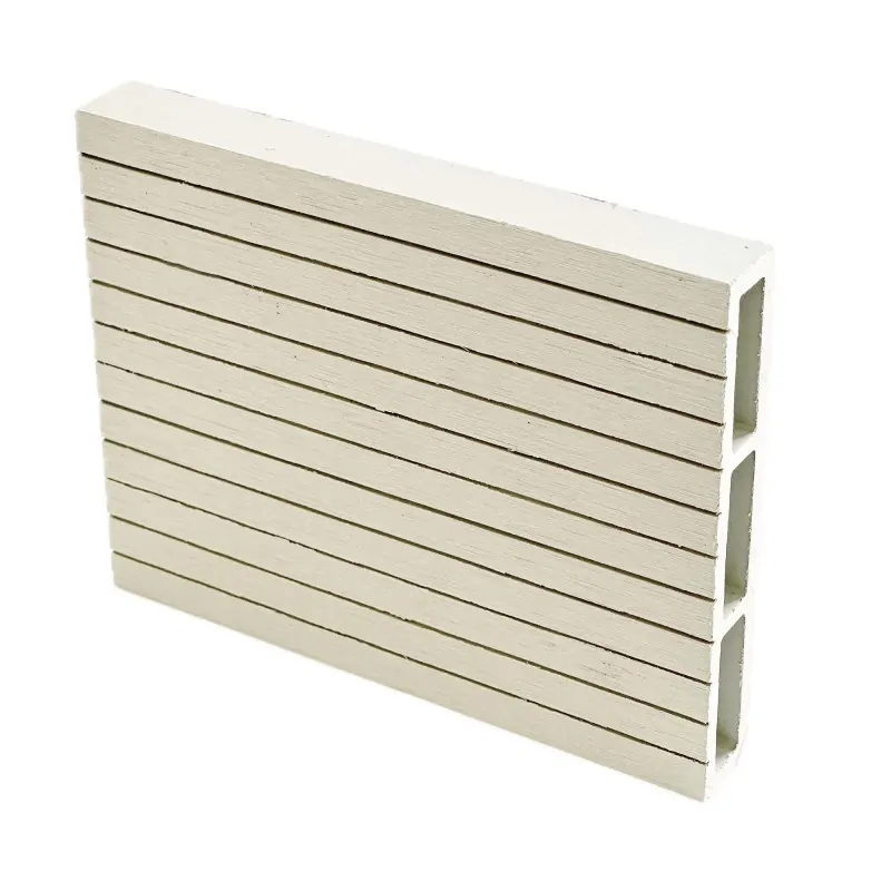 WPC striped fencing board 2 x 12 x 360cm - off white