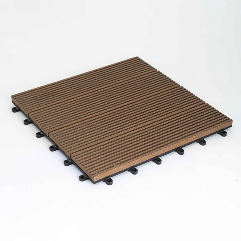 WPC decking tile 30,5 x 30,5cm -dark coffee
