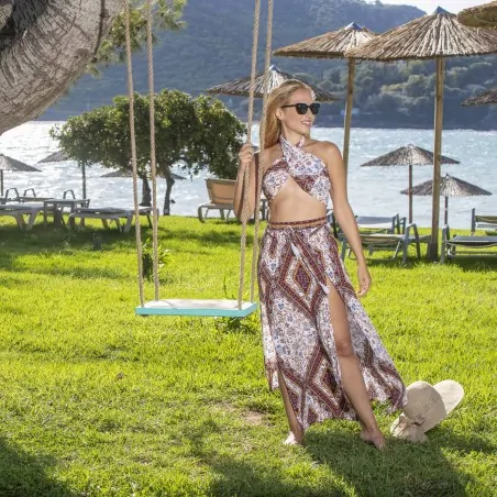 Swing with rope - turquoise