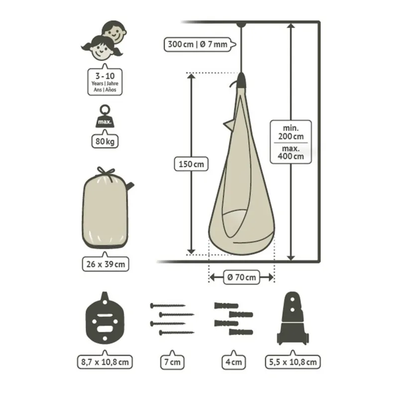 Kids hanging nest Joki Foxy