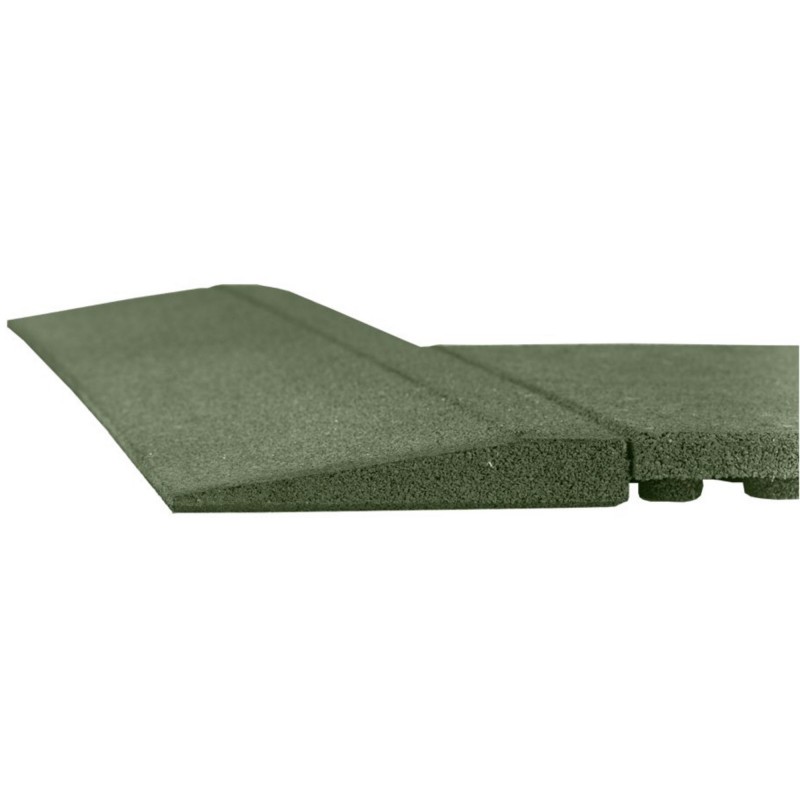 Rubber tile ramp