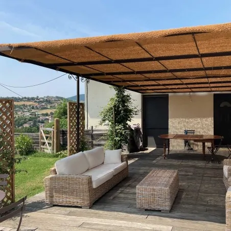 Coconut shade sail rectangular - Model 1 COCONUT FIBER SIMPLE WEAVING SHADE RECTANGULAR 2m x 3m | M1