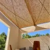 Coconut shade sail rectangular - Model 2 COCONUT FIBER DIAGONAL REINFORCED SHADE RECTANGULAR 2m x 3m | M2