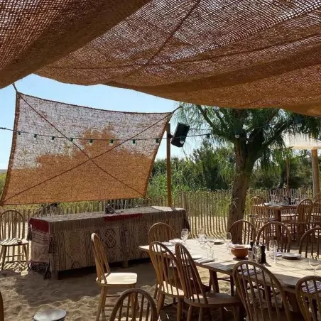 Coconut shade sail rectangular - Model 2 COCONUT FIBER DIAGONAL REINFORCED SHADE RECTANGULAR 2m x 3m | M2