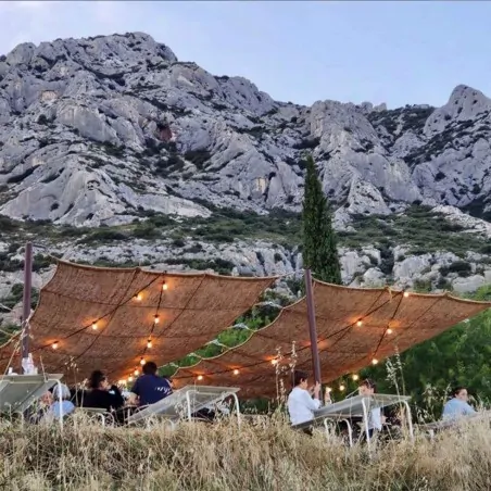 Coconut shade sail rectangular - Model 3 COCONUT FIBER GRID PATTERN REINFORCED SHADE RECTANGULAR 3m x 5m | M3