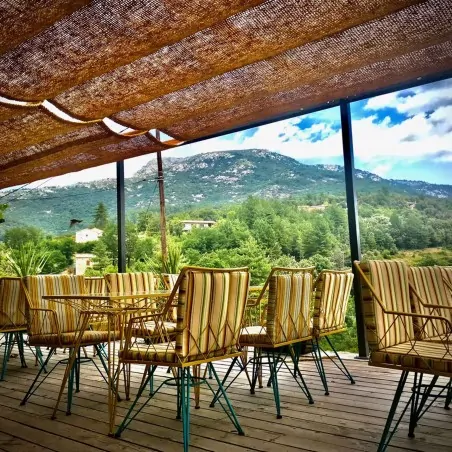 Coconut shade sail rectangular - Model 3 COCONUT FIBER GRID PATTERN REINFORCED SHADE RECTANGULAR 3m x 5m | M3