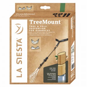 Tree or pole suspension set for hammocks | black