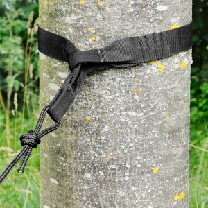 Tree or pole suspension set for hammocks | black