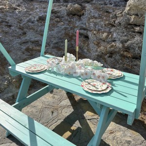 Picnic table with canopy