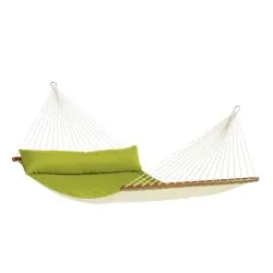 Spreader bar hammock quilted Alabama Avocado- kingsize