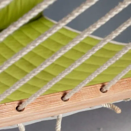Spreader bar hammock quilted Alabama Avocado- kingsize