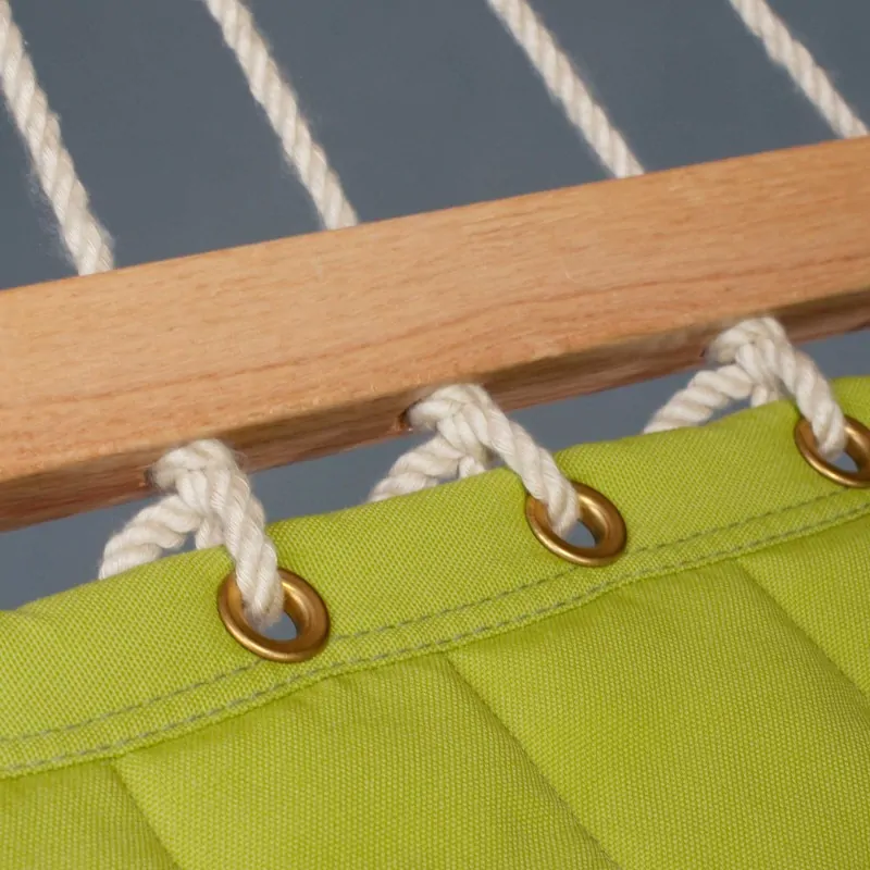 Spreader bar hammock quilted Alabama Avocado- kingsize