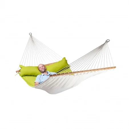 Spreader bar hammock quilted Alabama Avocado- kingsize