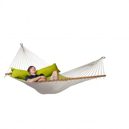 Spreader bar hammock quilted Alabama Avocado- kingsize