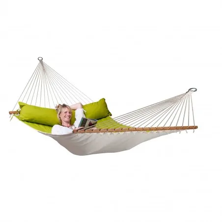 Spreader bar hammock quilted Alabama Avocado- kingsize