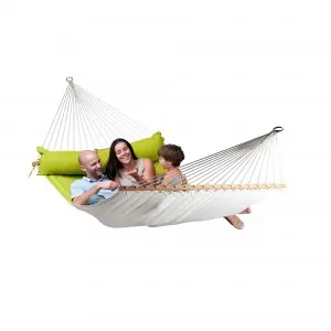Spreader bar hammock quilted Alabama Avocado- kingsize