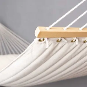 Spreader bar hammock Alabama vanilla quilted - kingsize