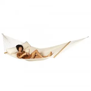 Spreader bar hammock Alabama vanilla quilted - kingsize